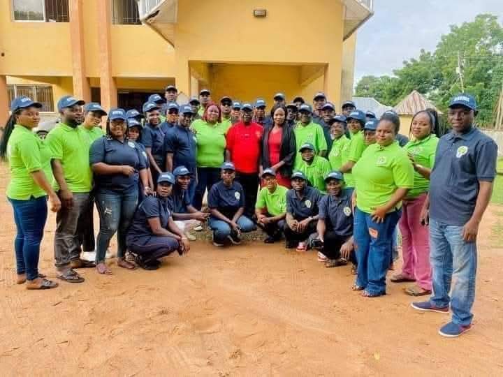 Warehouse inspecting food and supply bags